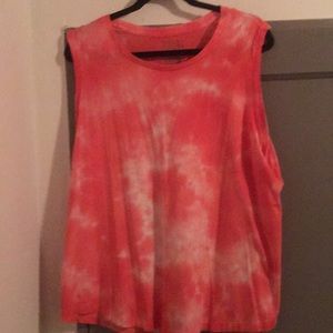 Pink Tye-Dye Tank Top